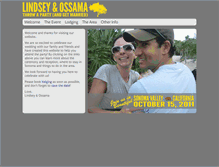 Tablet Screenshot of lindseyandossama.com